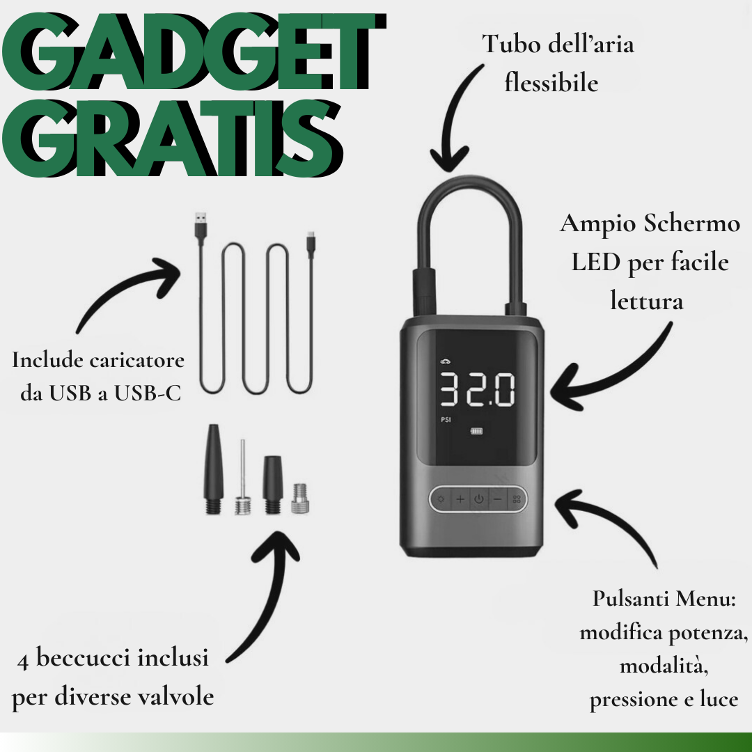 HorbitHub™ Compressore Portatile